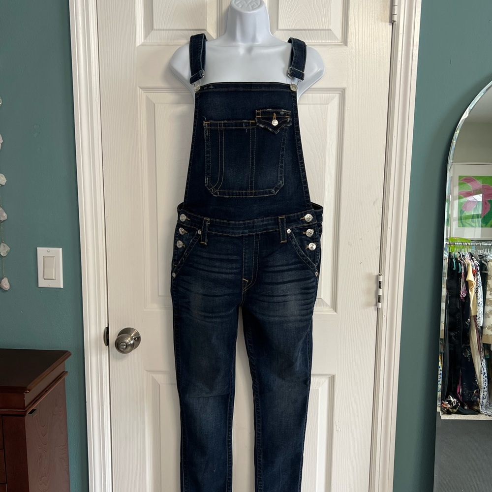 True Religion Indigo Denim Overalls